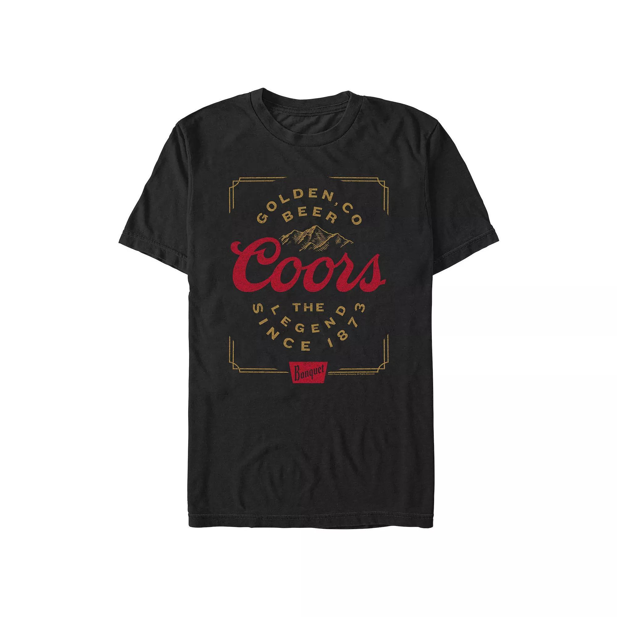 Men's Coors Light Vintage Take Graphic Tee, Size: Medium, Black Product Image