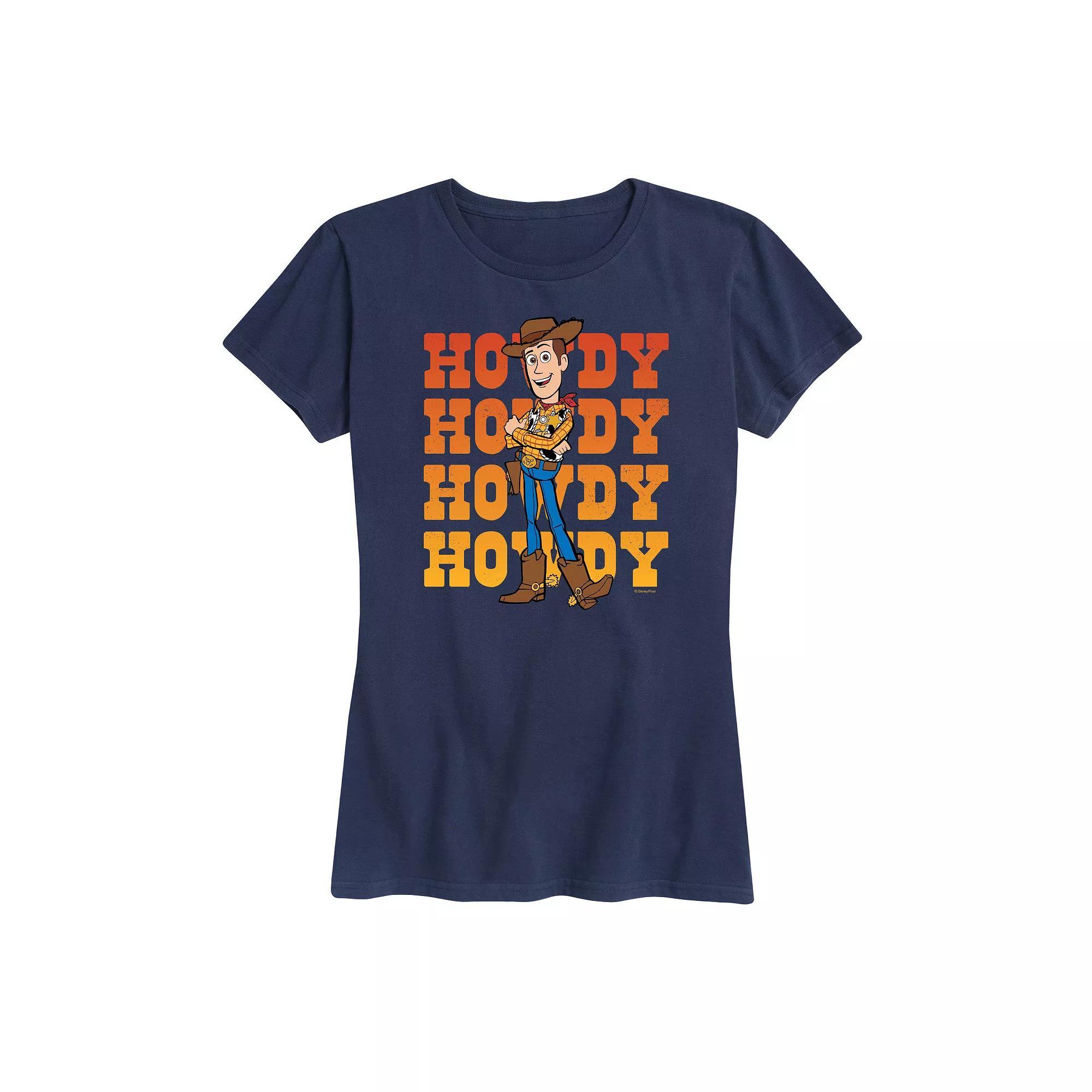 Disney / Pixar's Toy Story Woody Women's Howdy Graphic Tee, Girl's, Size: XXL, Black Product Image