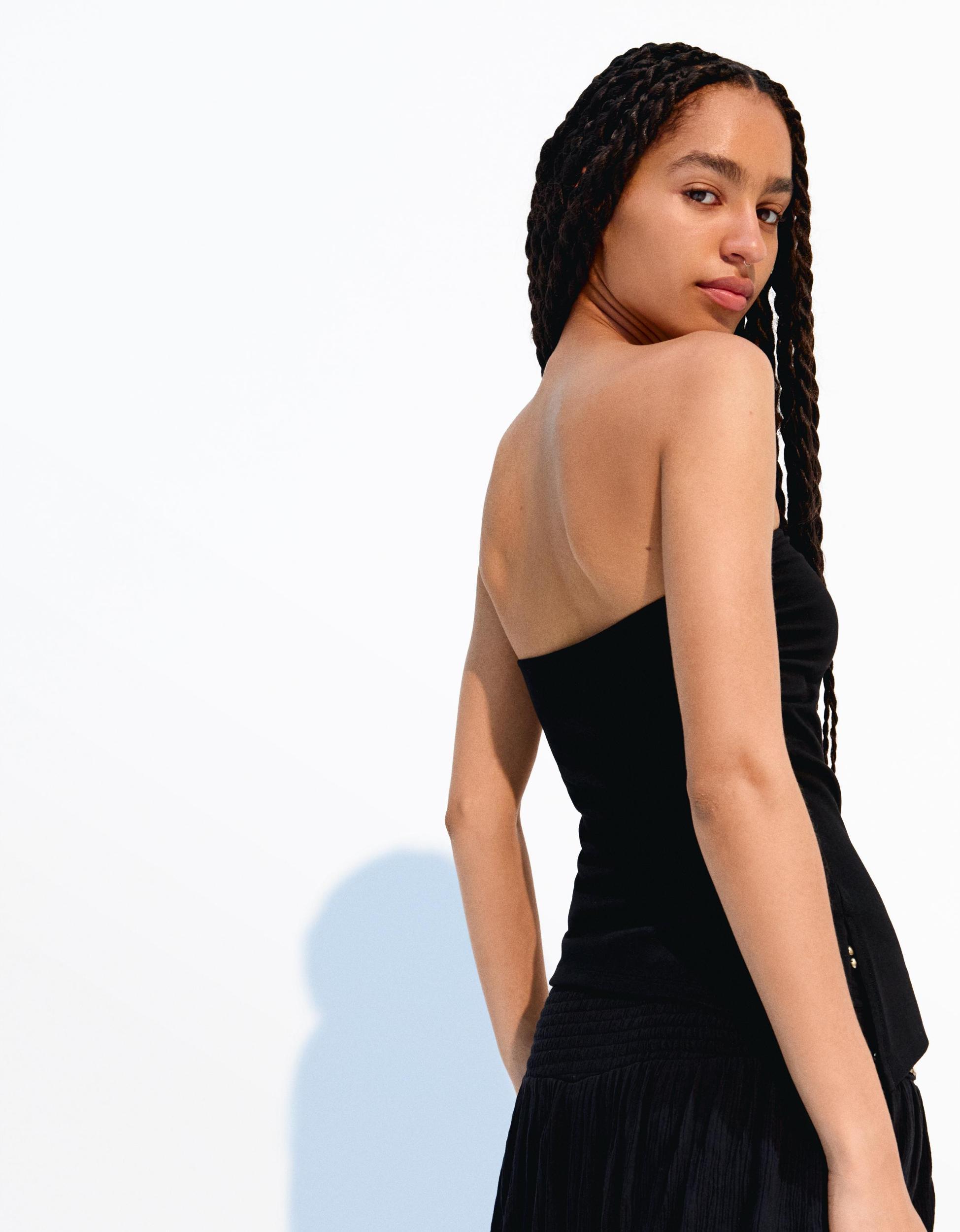 Bandeau top with gathered detail Product Image