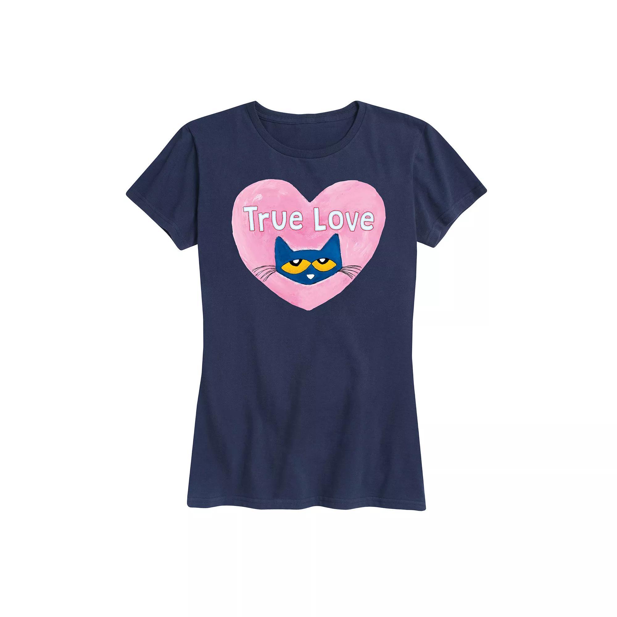 Women's Pete The Cat True Love Graphic Tee,  Product Image