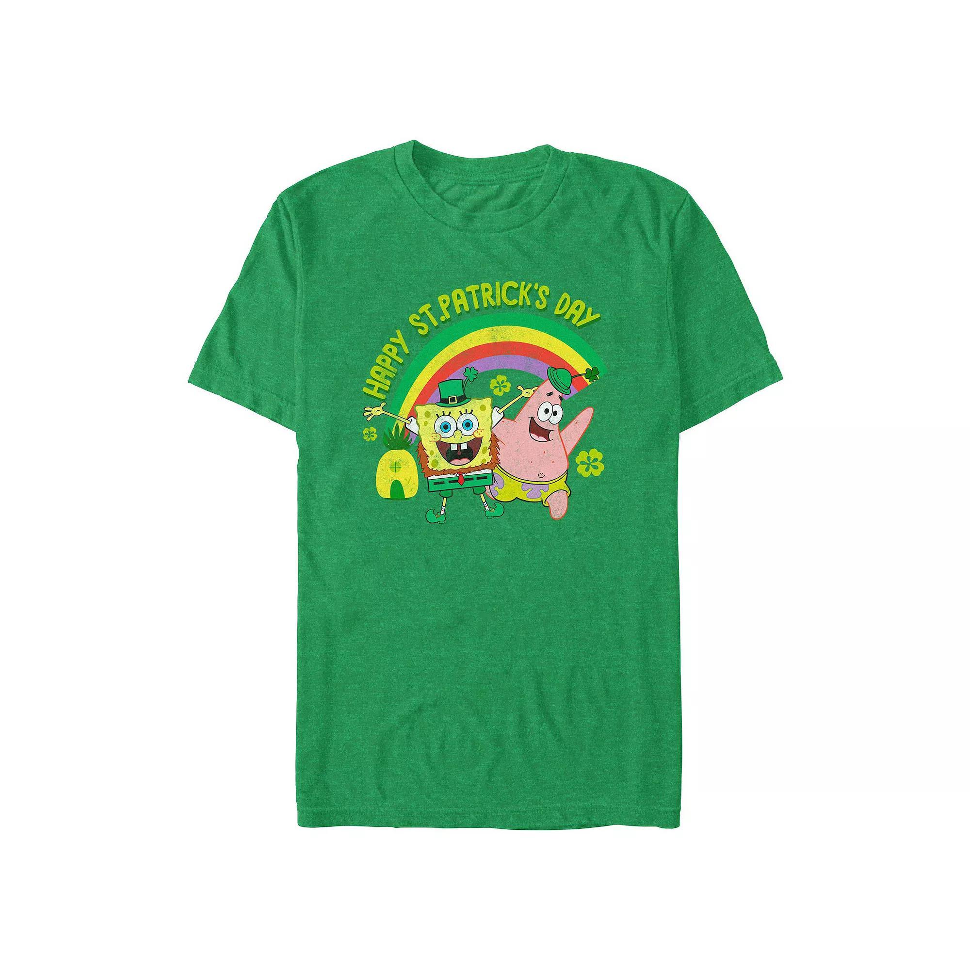 Big & Tall SpongeBob SquarePants Happy Saint Patrick's Day Graphic Tee, Men's,  Product Image