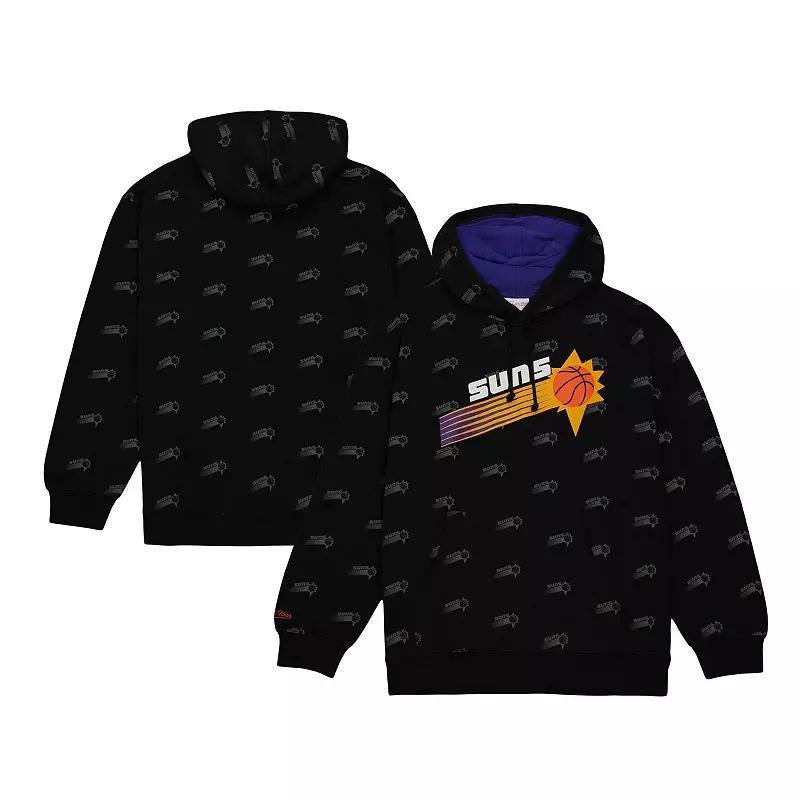 Men's Mitchell & Ness Black Phoenix Suns Hardwood Classics Allover Print Pullover Hoodie,  Product Image