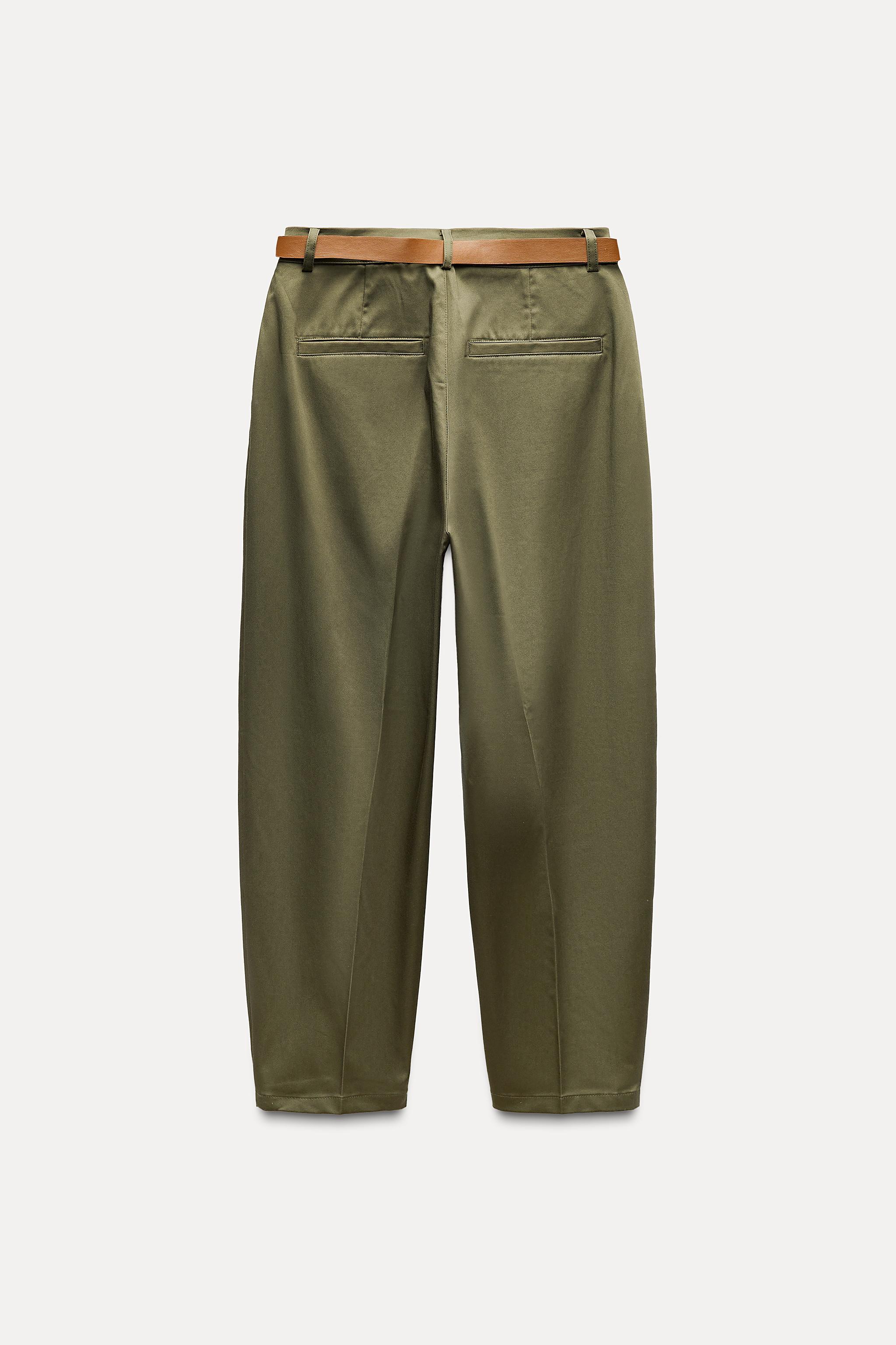 BAGGY BELTED CHINO PANTS Product Image