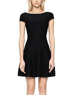 Herve Leger Flare Skirt Dress Product Image