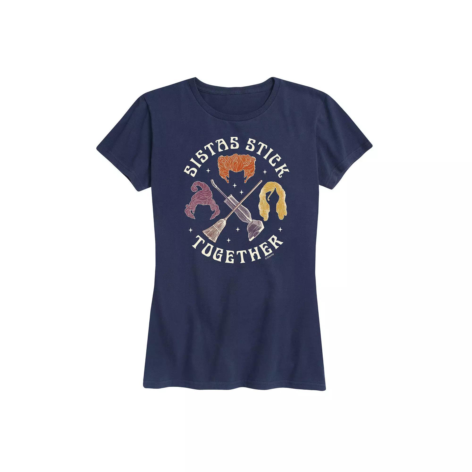 Disney's Hocus Pocus Women's Sistas Stick Together Graphic Tee, Girl's,  Product Image