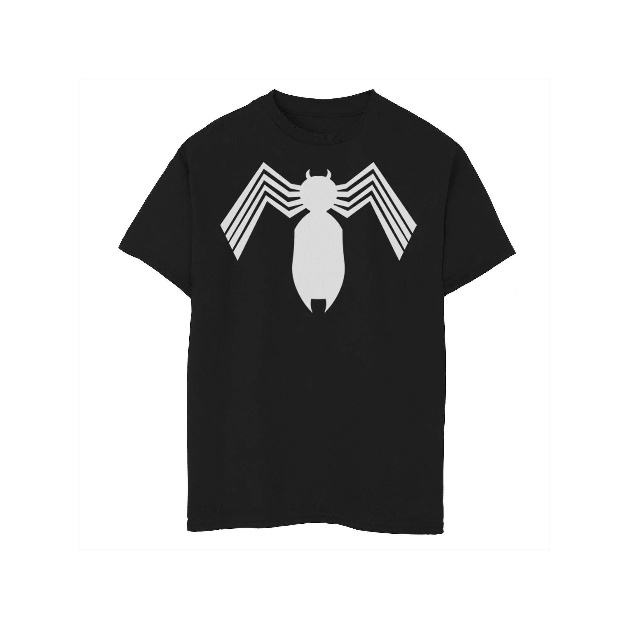 Boys 8-20 Marvel Spider-Man Arachnid All White Logo Graphic Tee, Boy's, Size: XS, Black Product Image