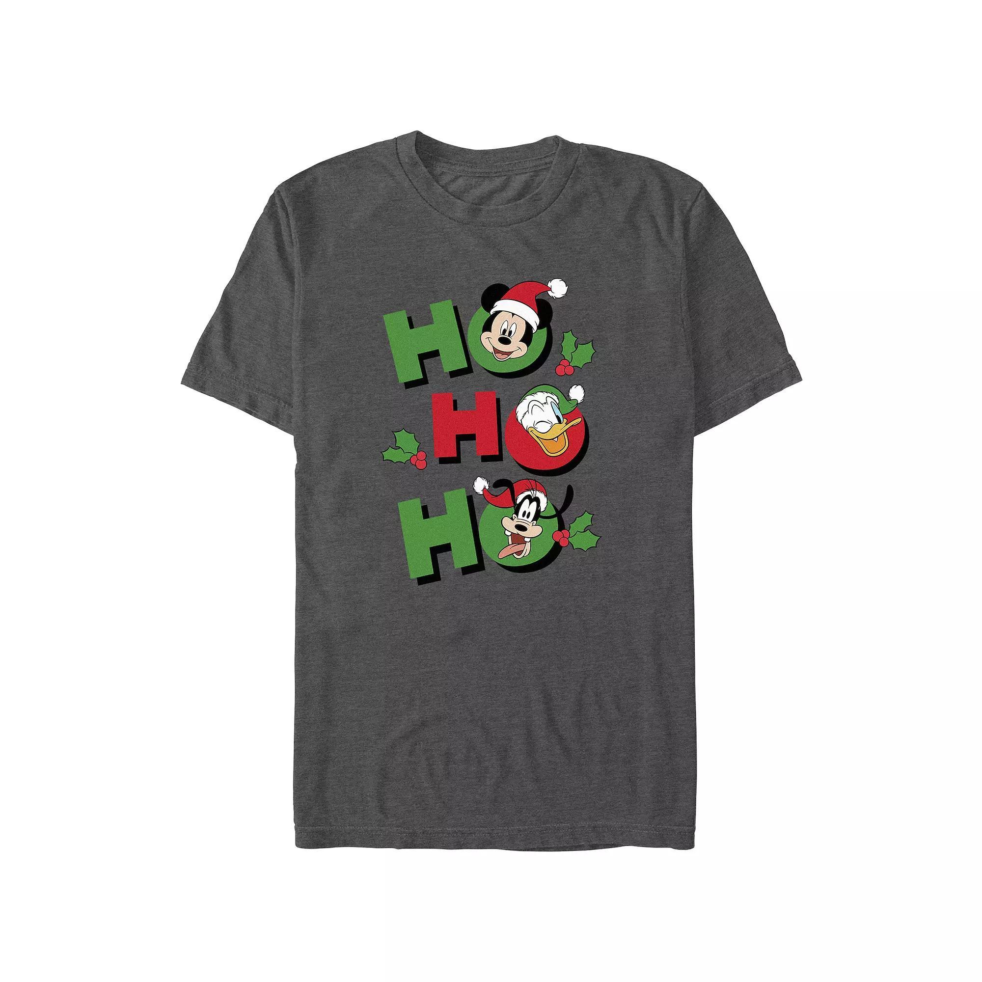 Disney's Mickey Mouse And Friends Ho Ho Ho Big & Tall Graphic Tee, Men's,  Product Image