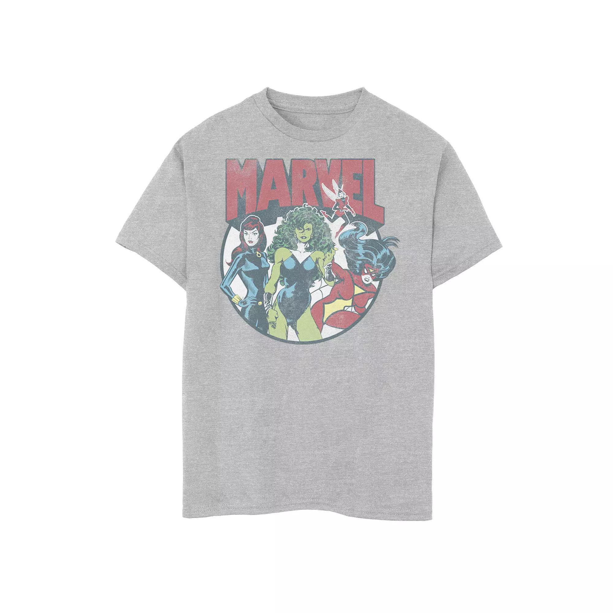 Boys 8-20 Marvel Women Group Circle Shot Graphic Tee, Boy's,  Product Image