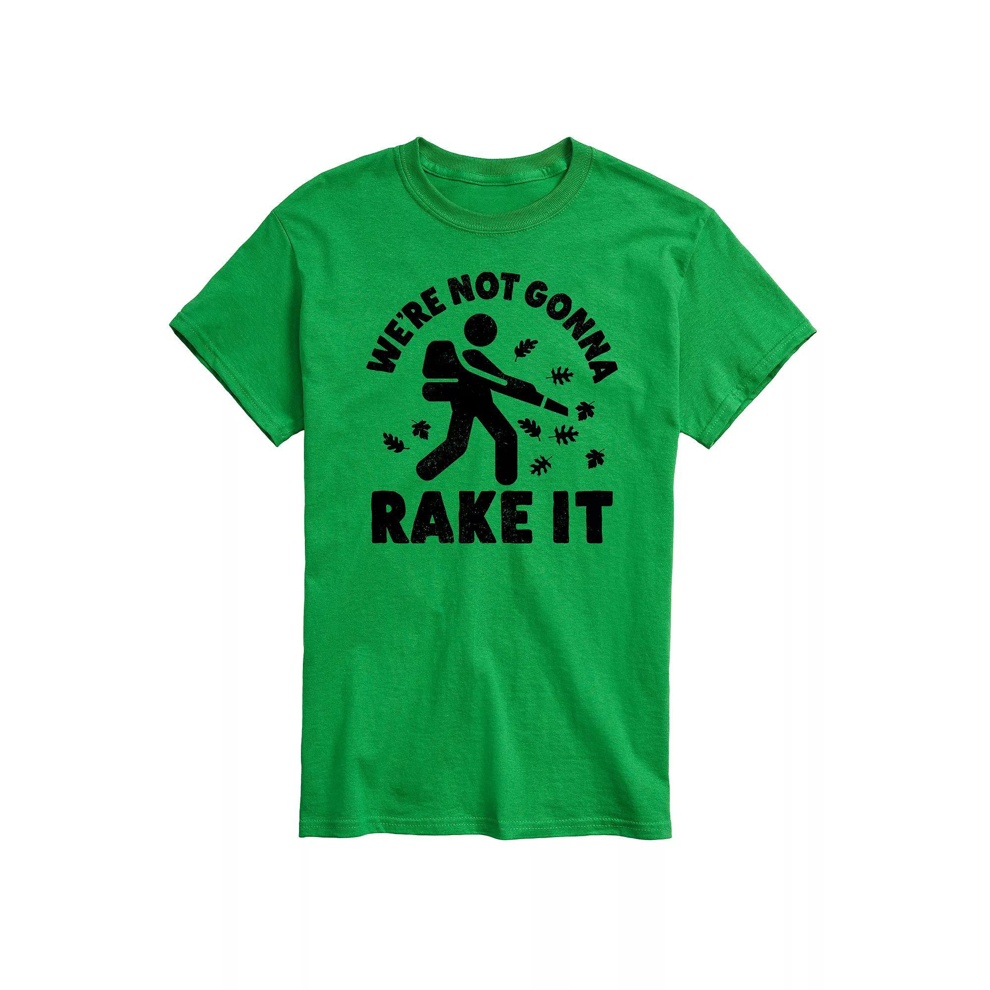 Big & Tall Not Gonna Rake It Tee, Men's, Size: 6XB, Green Product Image