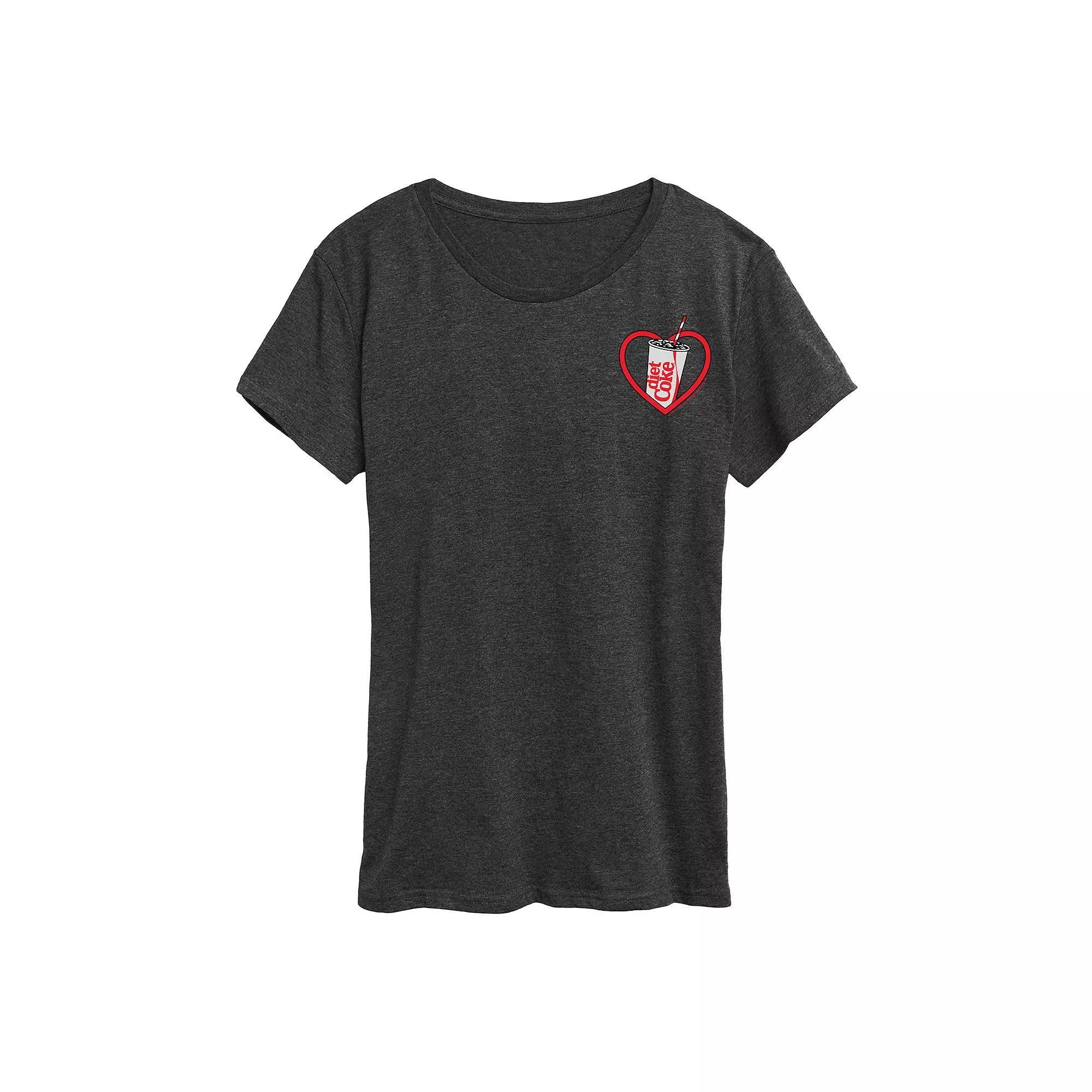 Women's Diet Coke Heart Graphic Tee,  Product Image