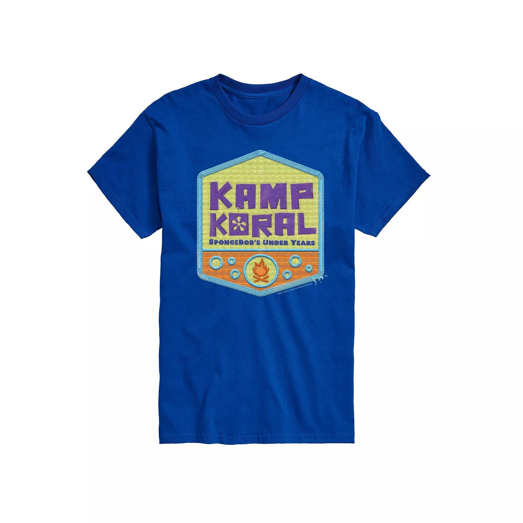 Men's SpongeBob SquarePant Kamp Koral Logo Graphic Tee,  Product Image