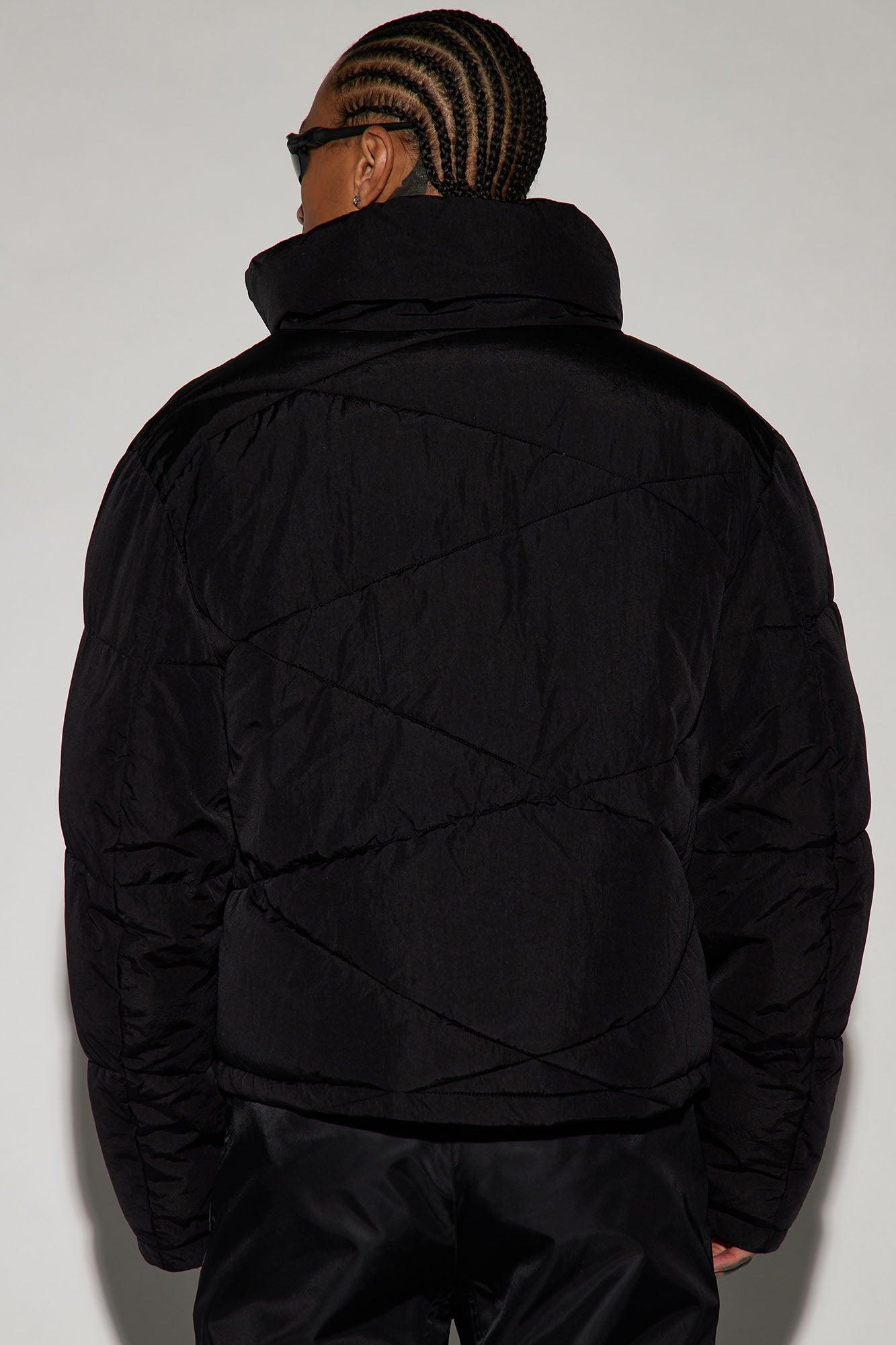 George Quilted Nylon Puffer Jacket - Black Product Image