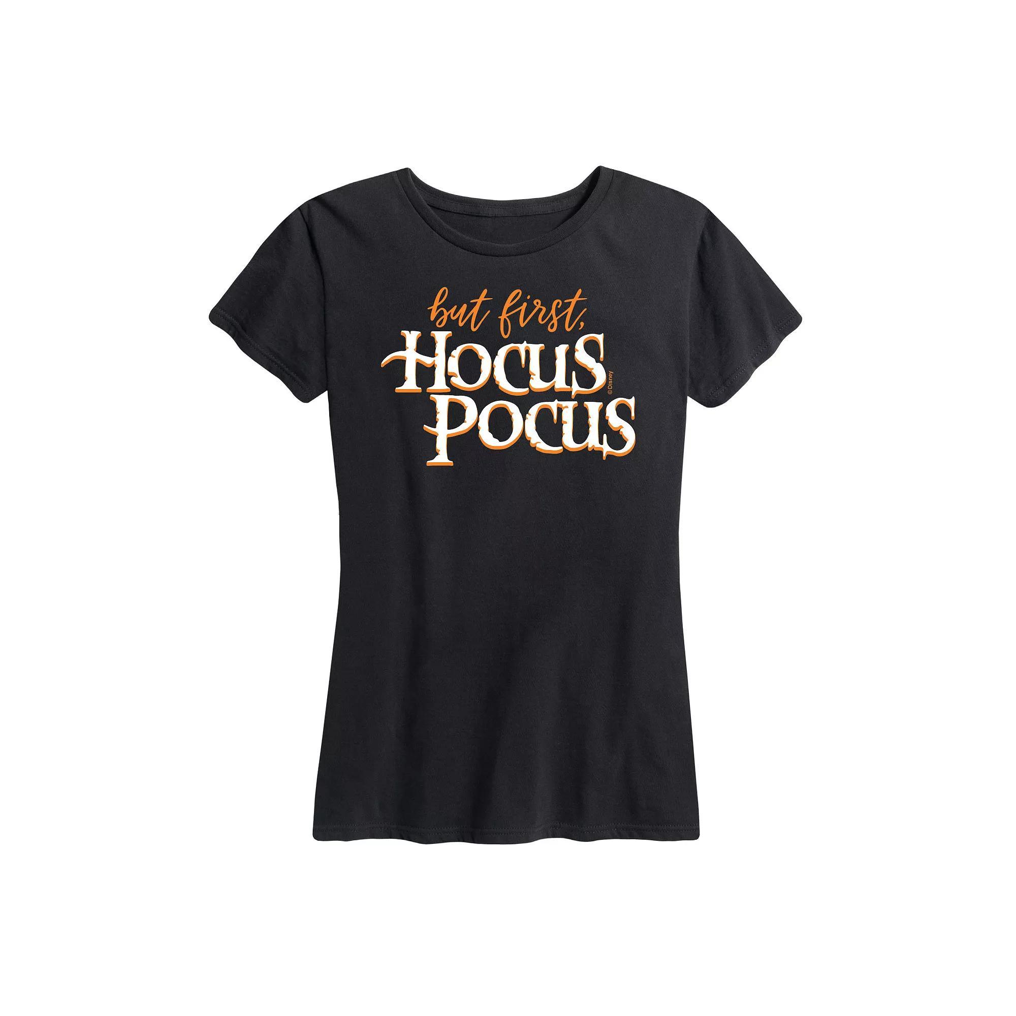 Disney's Hocus Pocus Women's But First Hocus Pocus Graphic Tee, Girl's,  Product Image