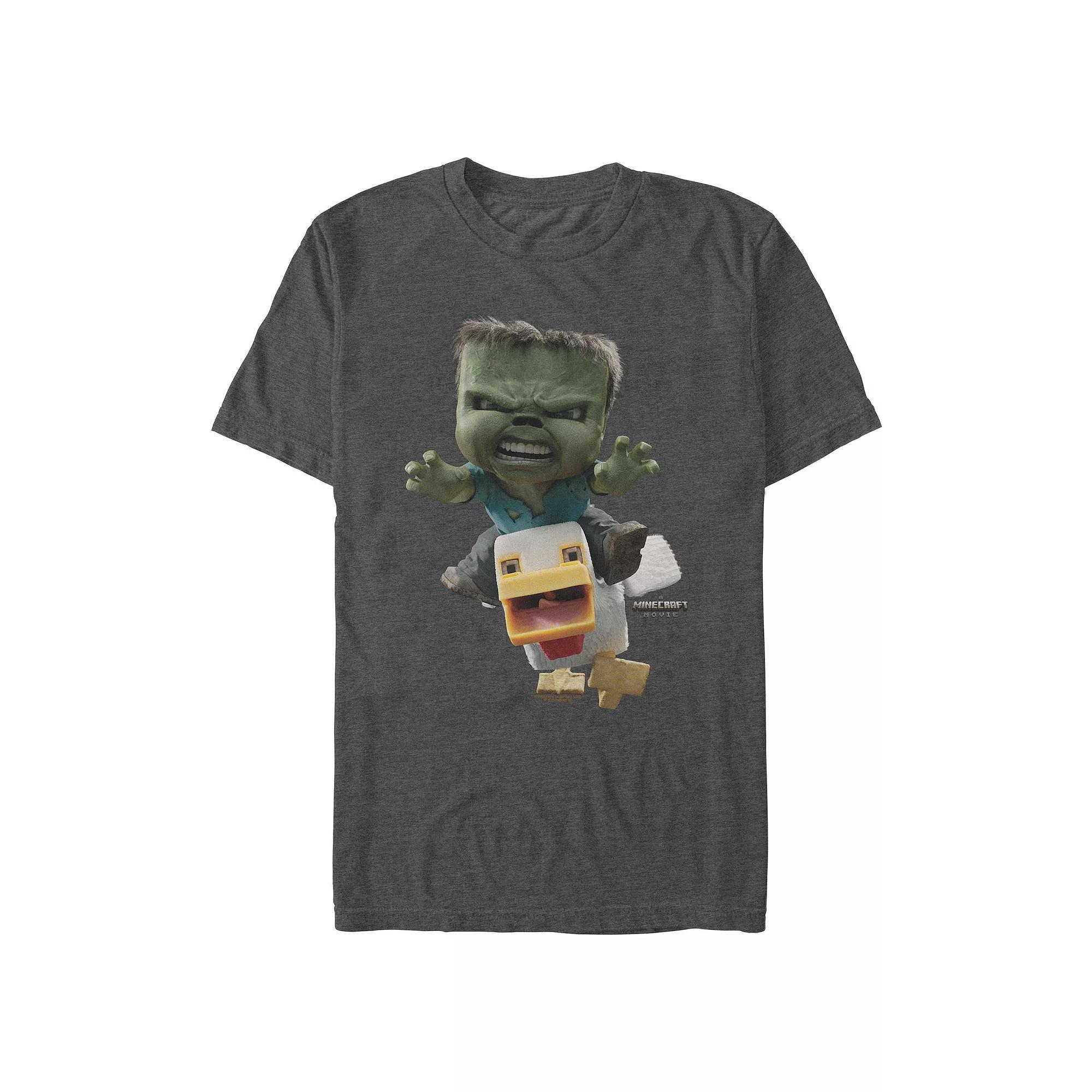Men's Minecraft Chicken Jockey Attack Graphic Tee,  Product Image