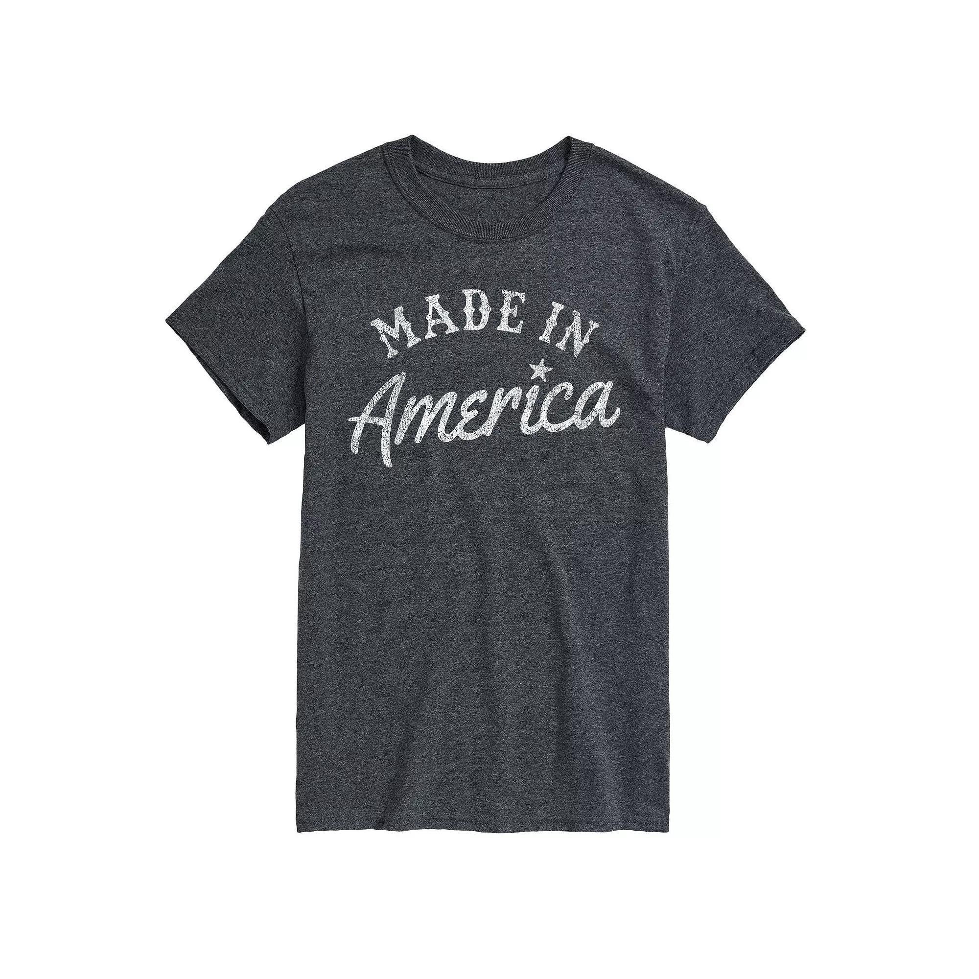 Big & Tall Made In America Tee, Men's, Size: 3XL Tall, Gray Product Image