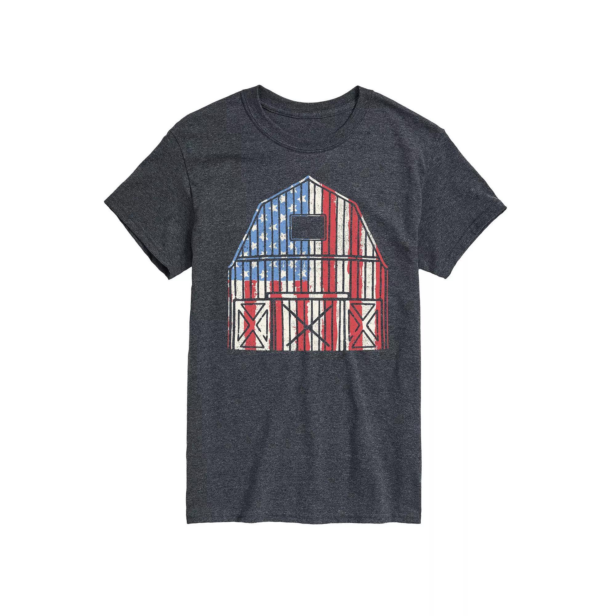 Men's USA Barn Graphic Tee.,  Product Image