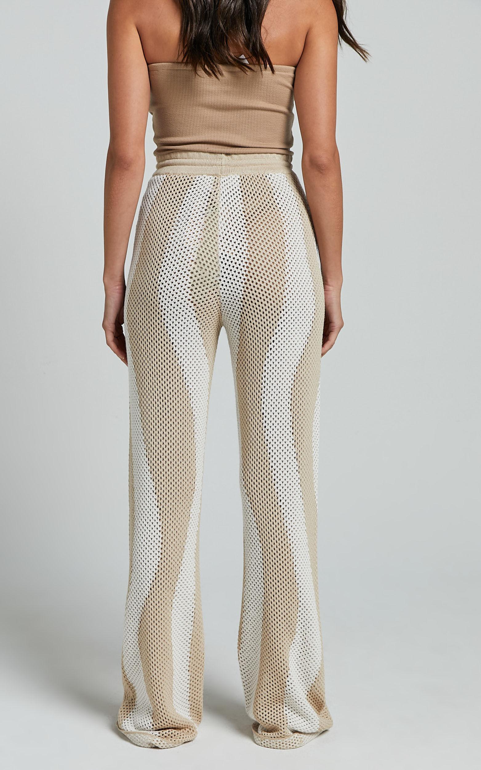 Runaway The Label - Zanzibar Pants in Sand/White Product Image