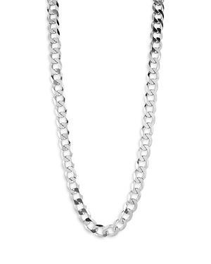 Milanesi And Co Sterling Silver Curb Chain Necklace 9mm, 22 Product Image