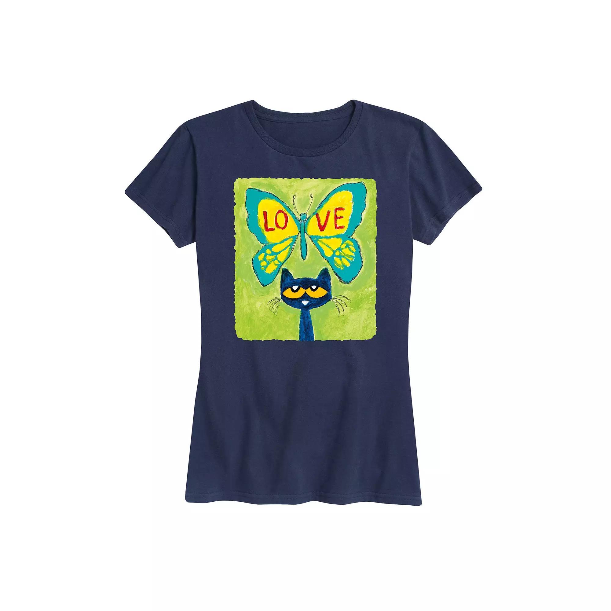 Women's Pete The Cat Meow Graphic Tee, Girl's,  Product Image