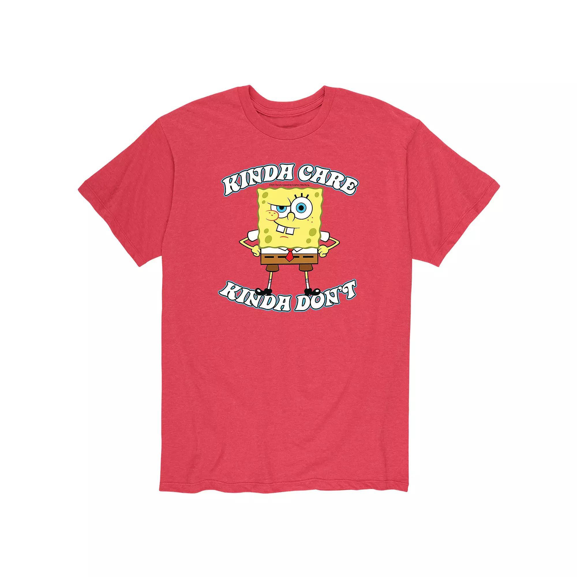 Men's SpongeBob Kinda Care Tee,  Product Image