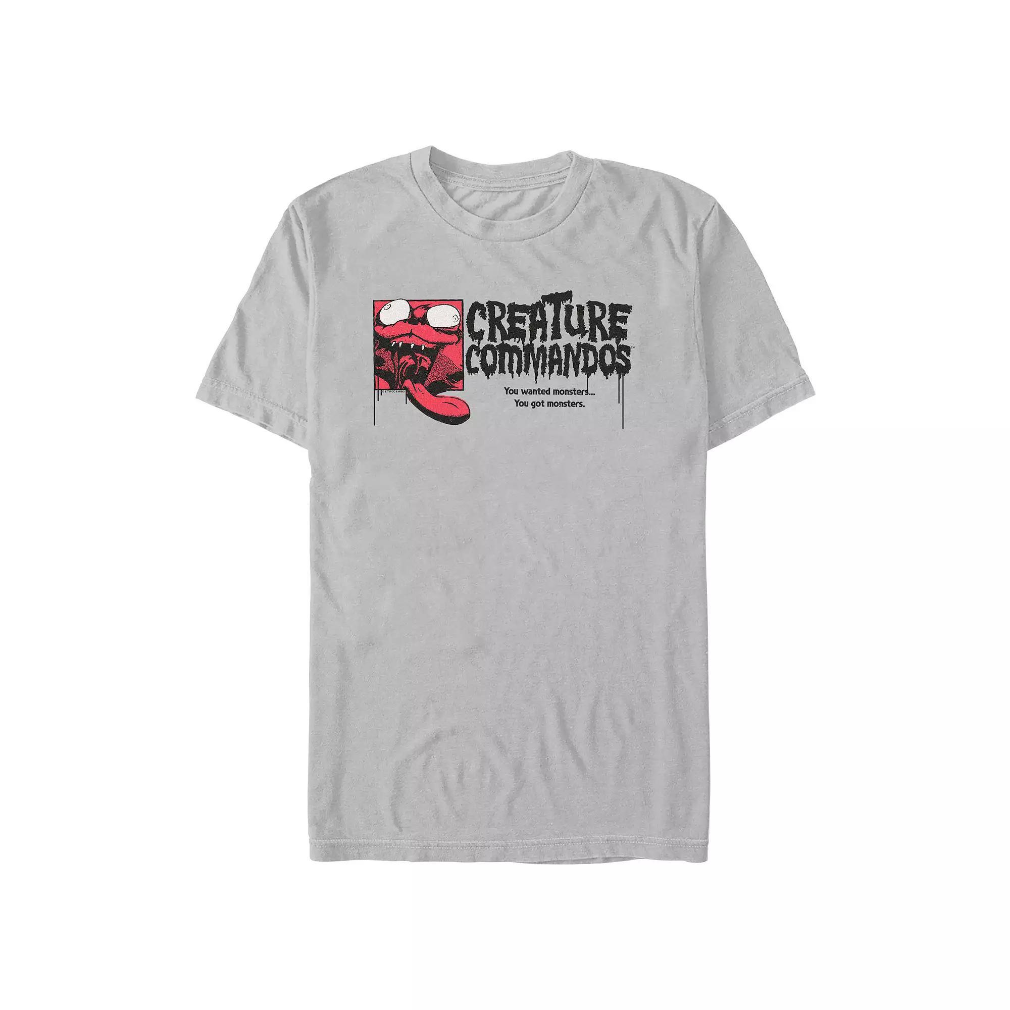 Men's Creature Commandos Weasel Crazy Portrait Graphic Tee,  Product Image