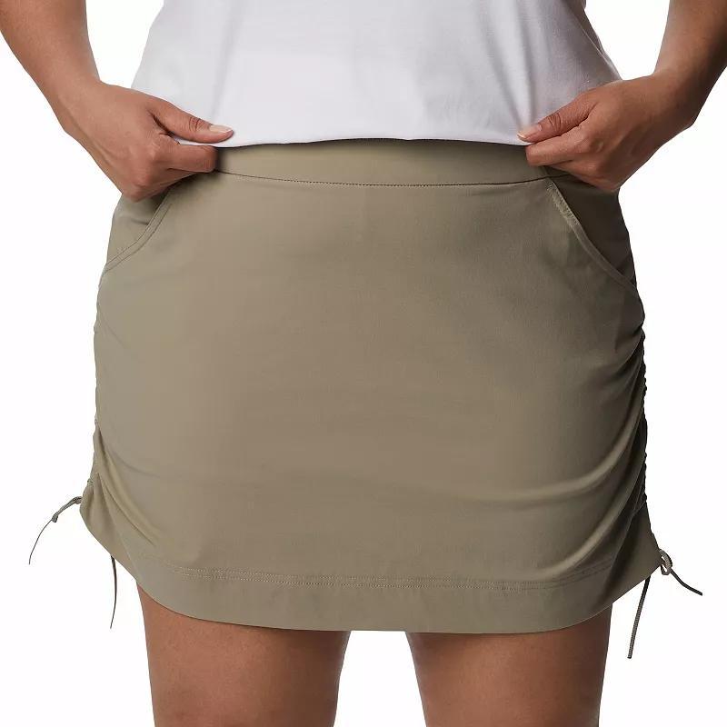 Plus Size Columbia Anytime Casual Ruched Skort, Womens Product Image