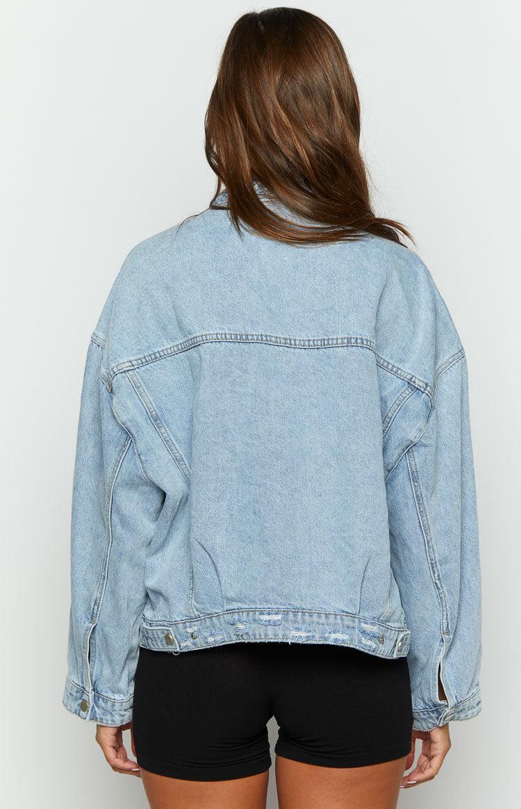 Hugo Light Wash Oversized Denim Jacket Product Image