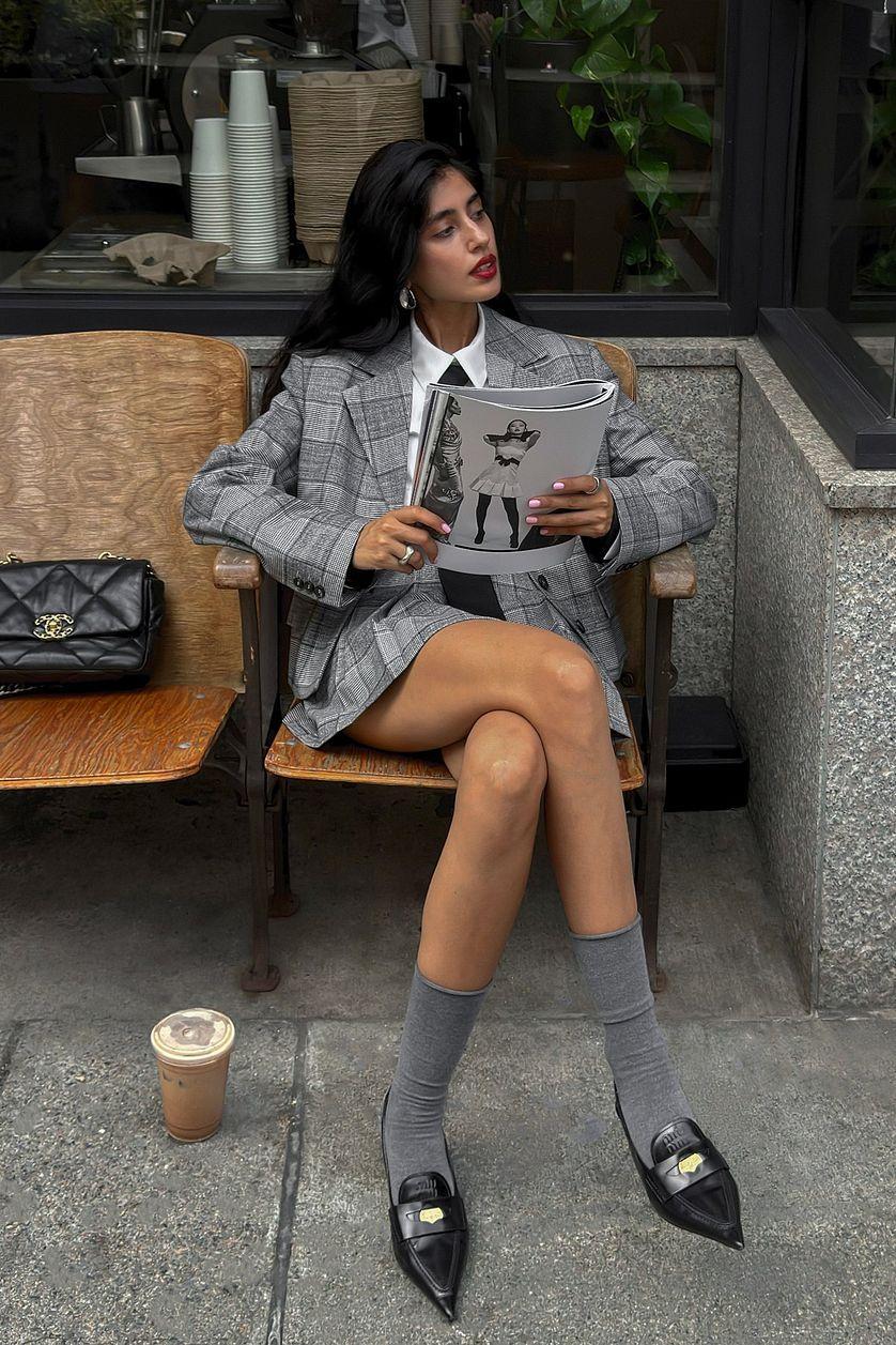 Regular Checked Blazer Product Image