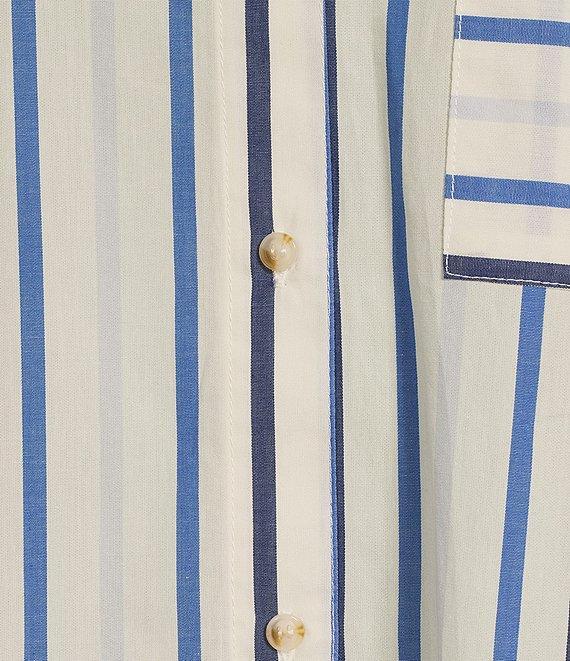 Copper Key Coordinating Woven Multi Stripe Shirt Product Image