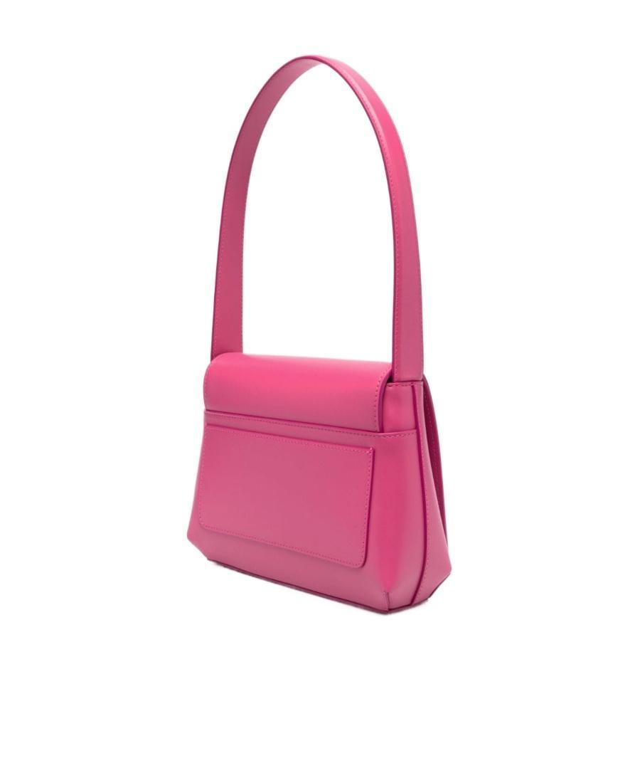 DOLCE & GABBANA Dg Logo Leather Shoulder Bag In Pink Product Image