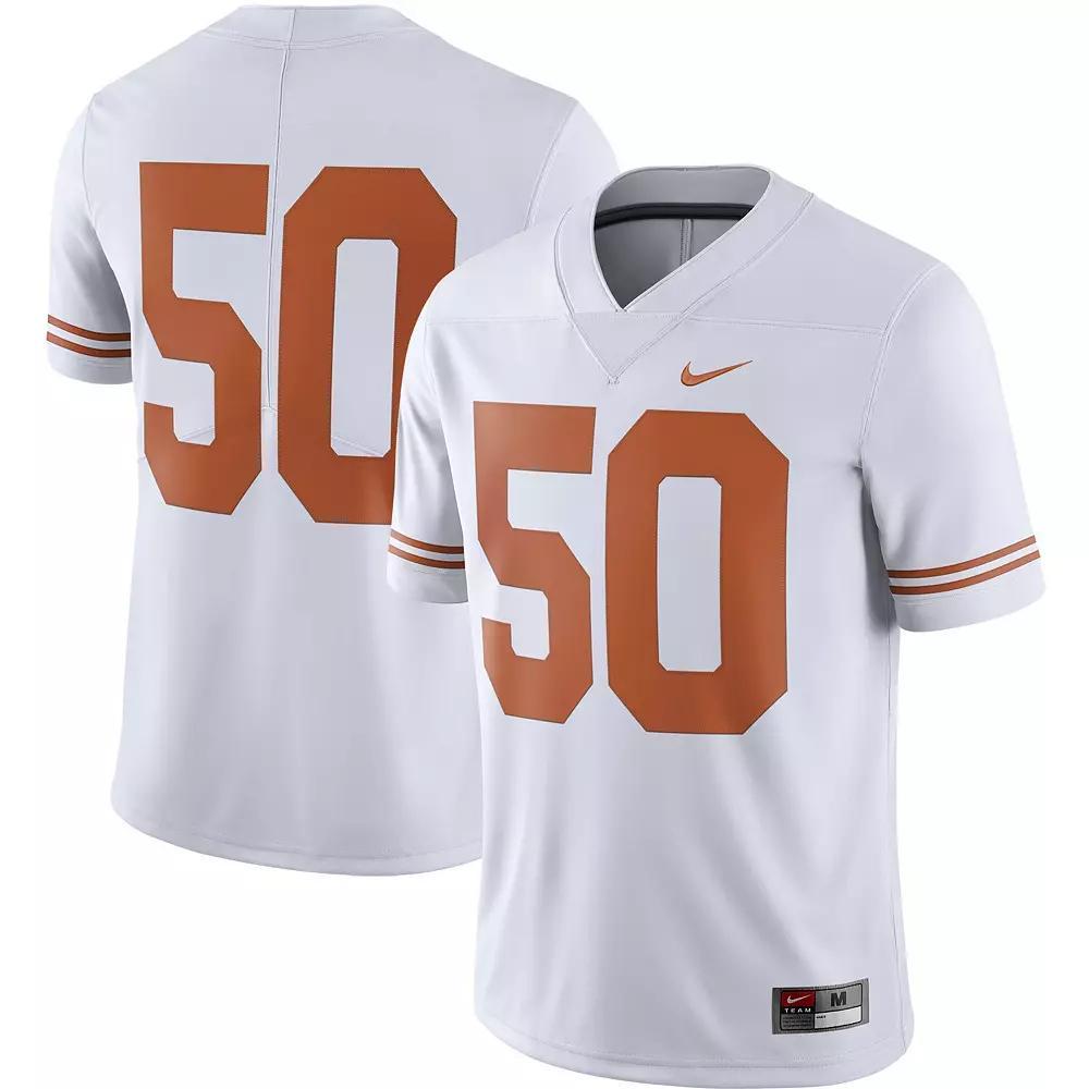 Men's Nike #50 White Texas Longhorns College Alternate Limited Jersey,  Product Image