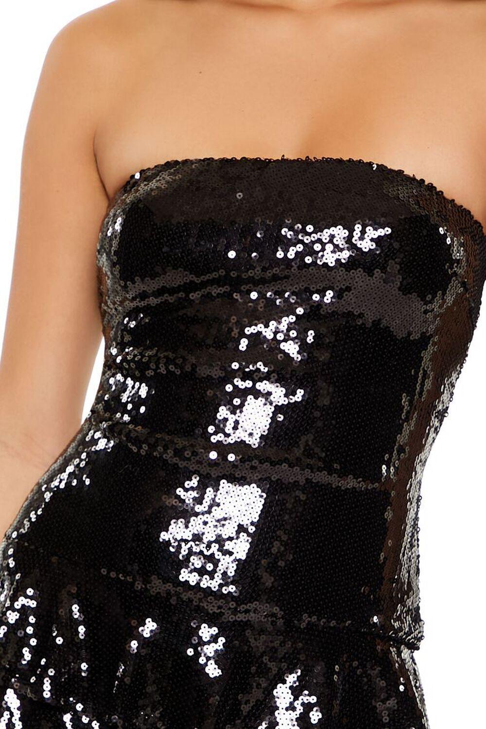 Tiered Strapless Sequin Mini Dress | Forever 21 Product Image