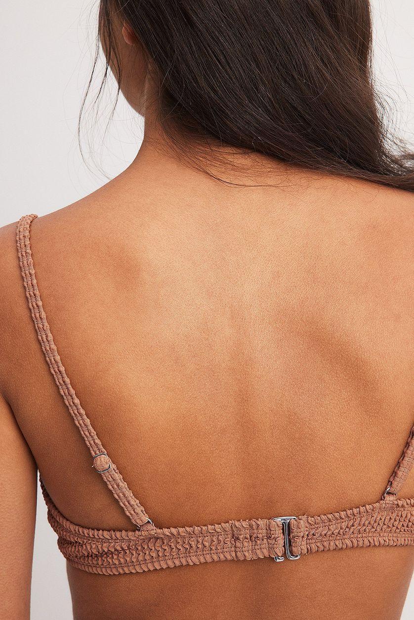 Smocked Underwired Bikini Bra Product Image