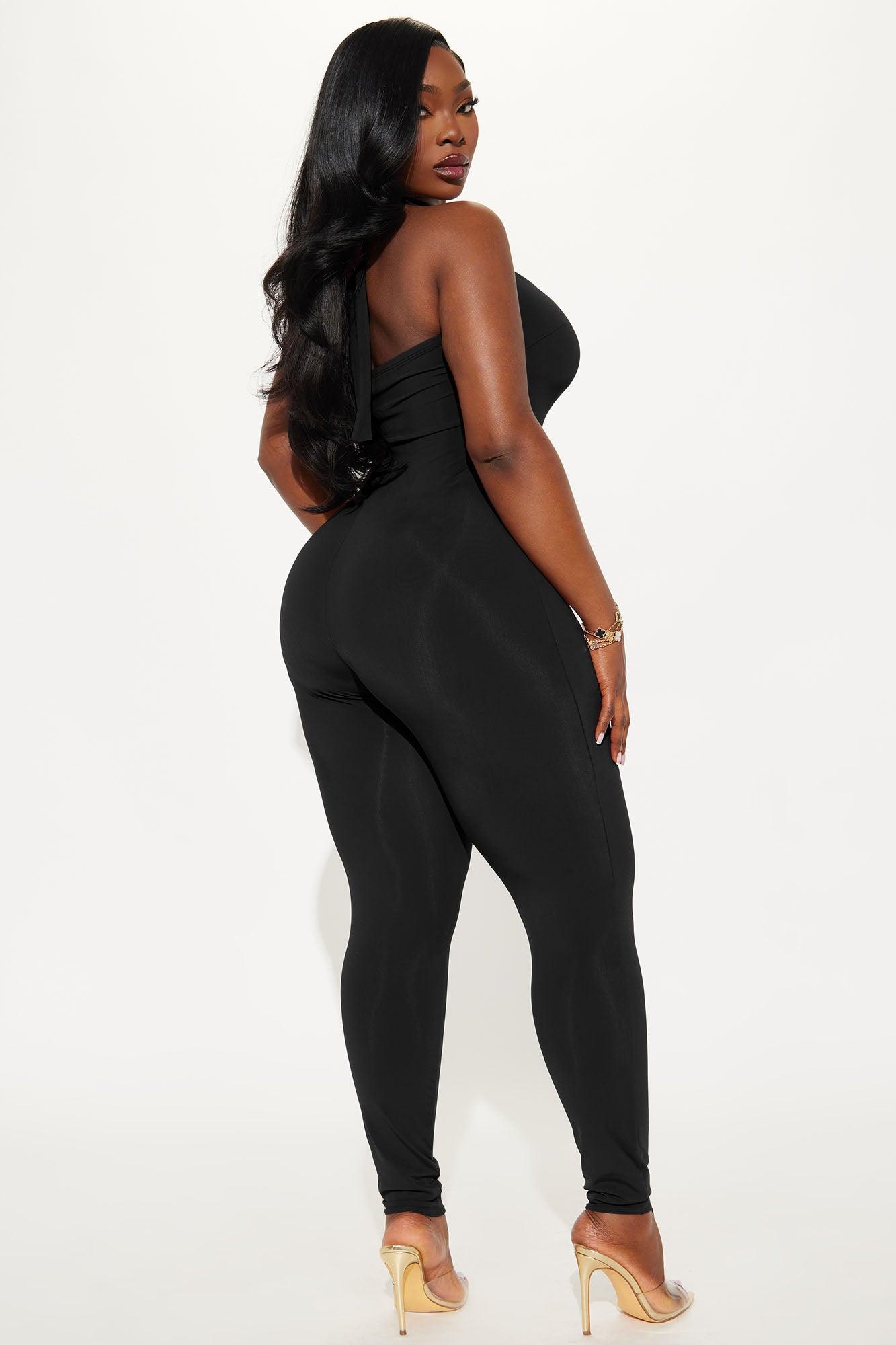 Lead The Way Halter Jumpsuit - Black Female Product Image