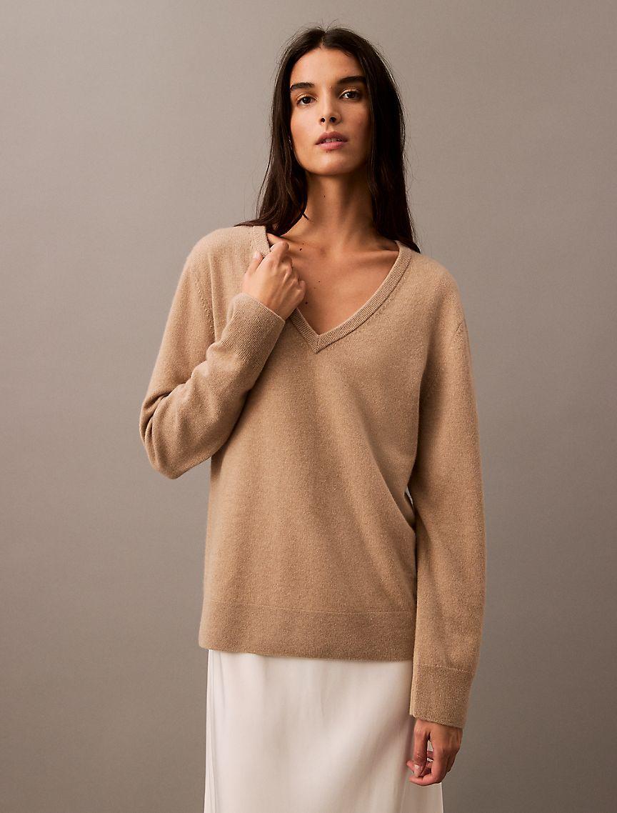 Cashmere V-Neck Sweater Product Image