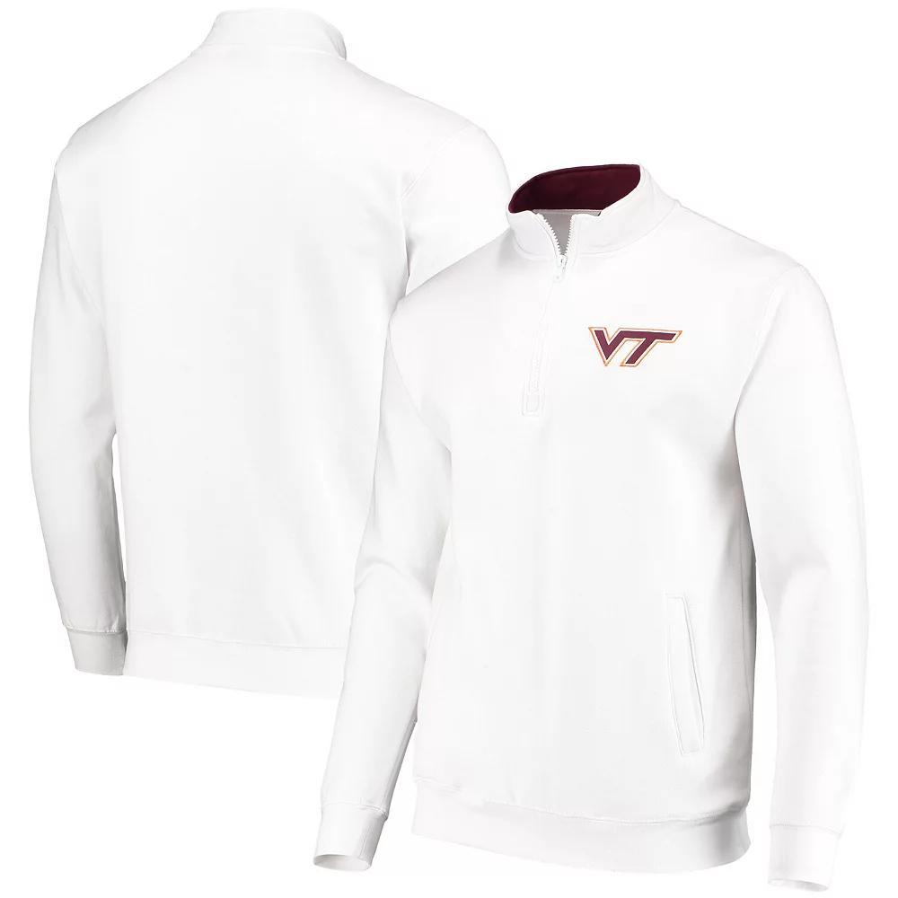 Men's Colosseum White Virginia Tech Hokies Tortugas Logo Quarter-Zip Jacket, Size: 3XL Product Image