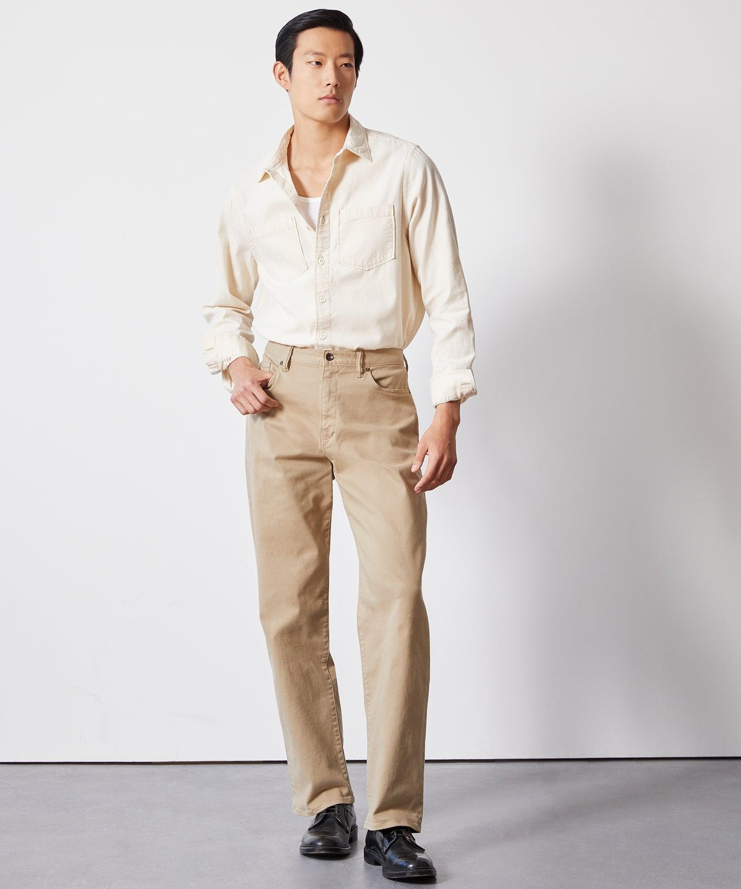 Relaxed Fit 5-Pocket Chino in Casual Khaki Product Image