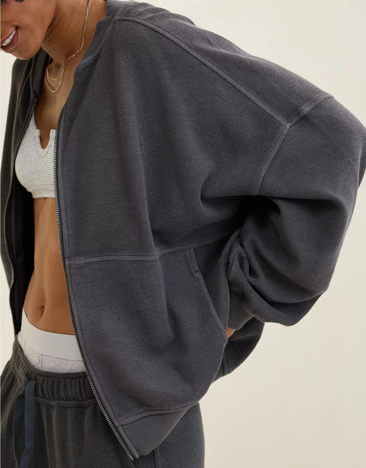 Aerie Full Zip Sweatshirt Women's Product Image