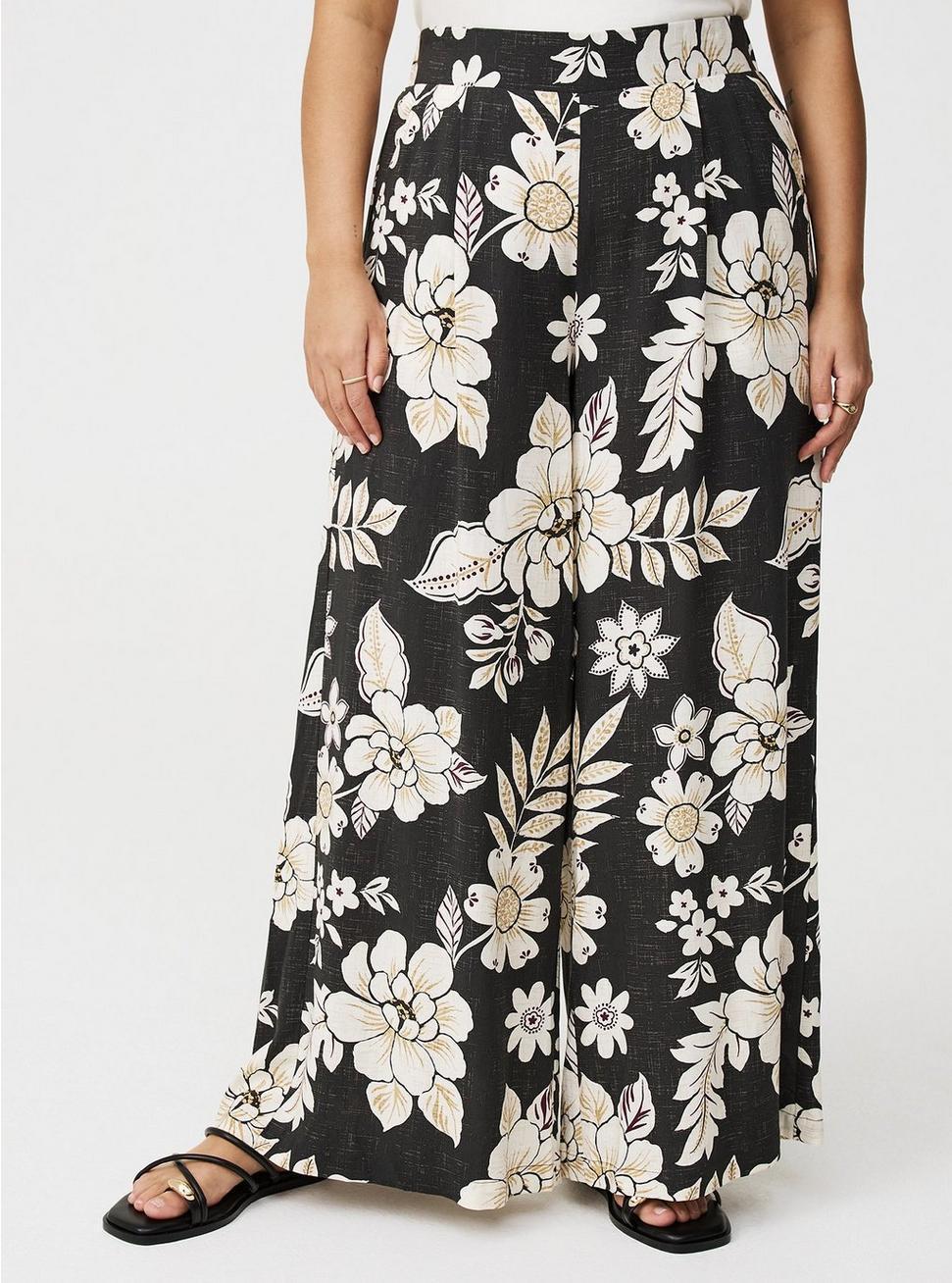 Pull-On Wide Leg Pant Product Image