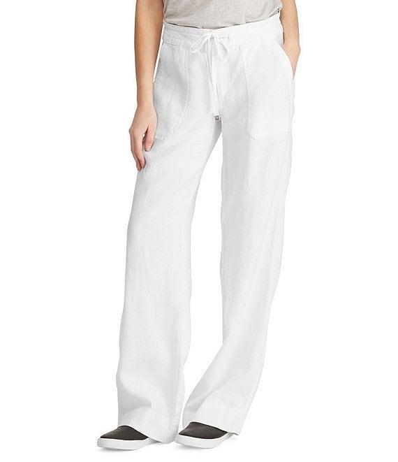 Lauren Ralph Lauren Wide Leg Linen Pants Product Image