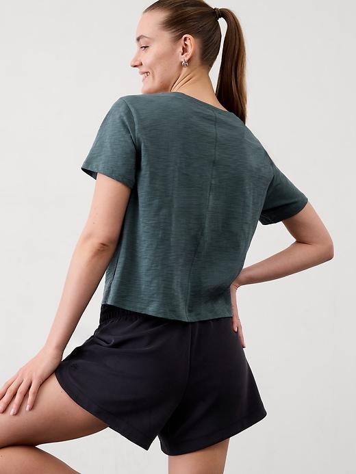 Essential Slub V-Neck Tee Product Image