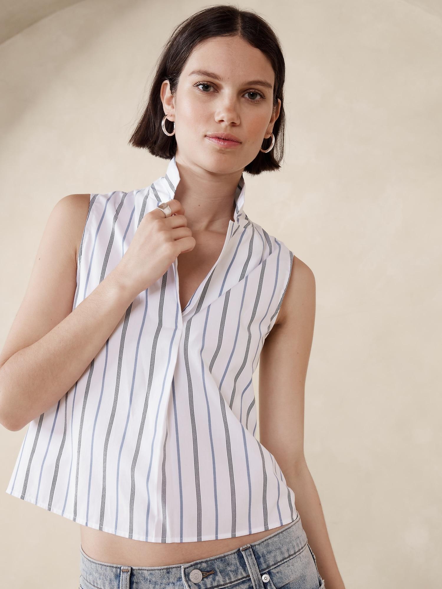 Poplin Collared Top Product Image