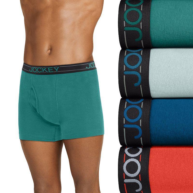 Mens Jockey 4-Pack Cotton Blend Boxer Brief Product Image