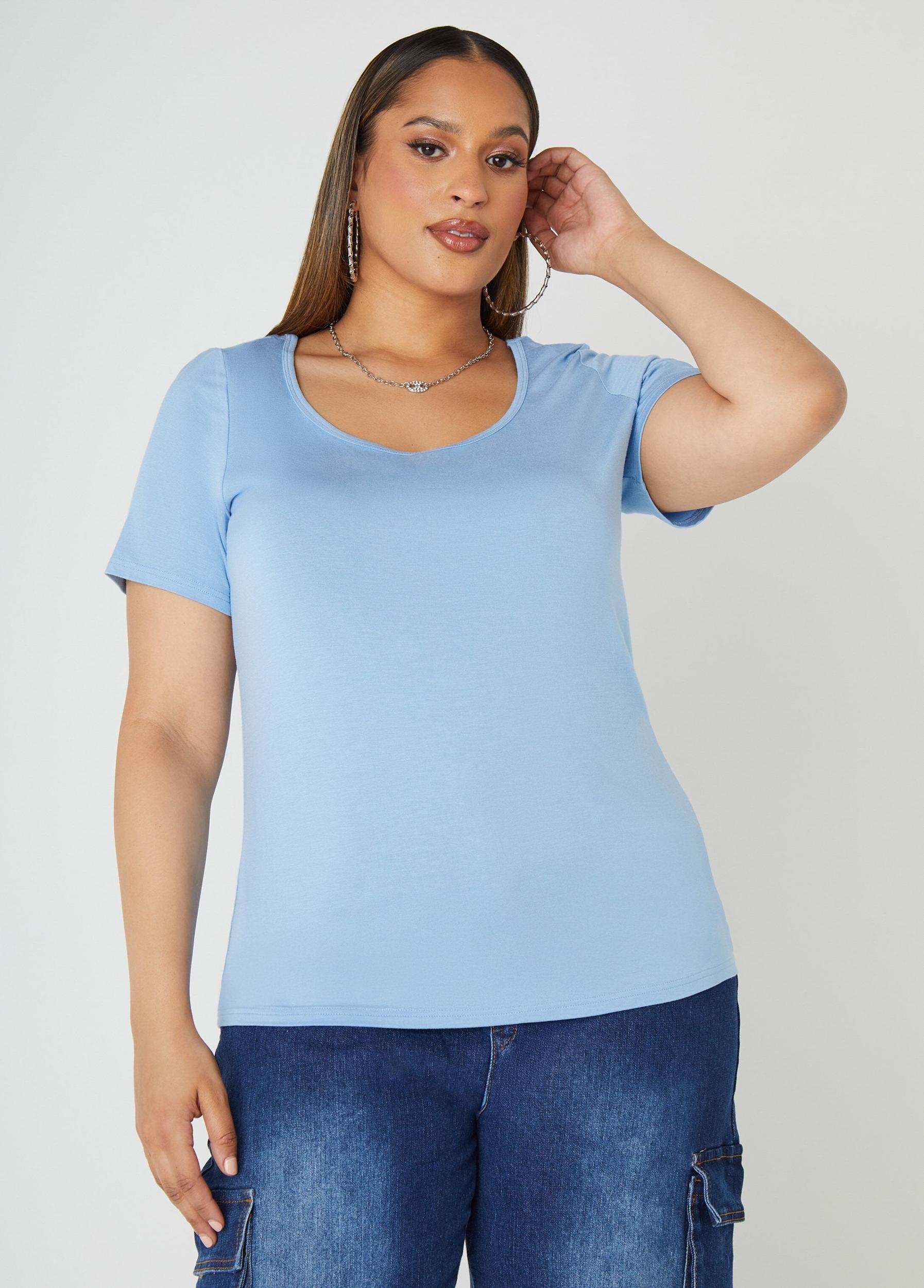 The Basic Scoop Neck Tee Product Image