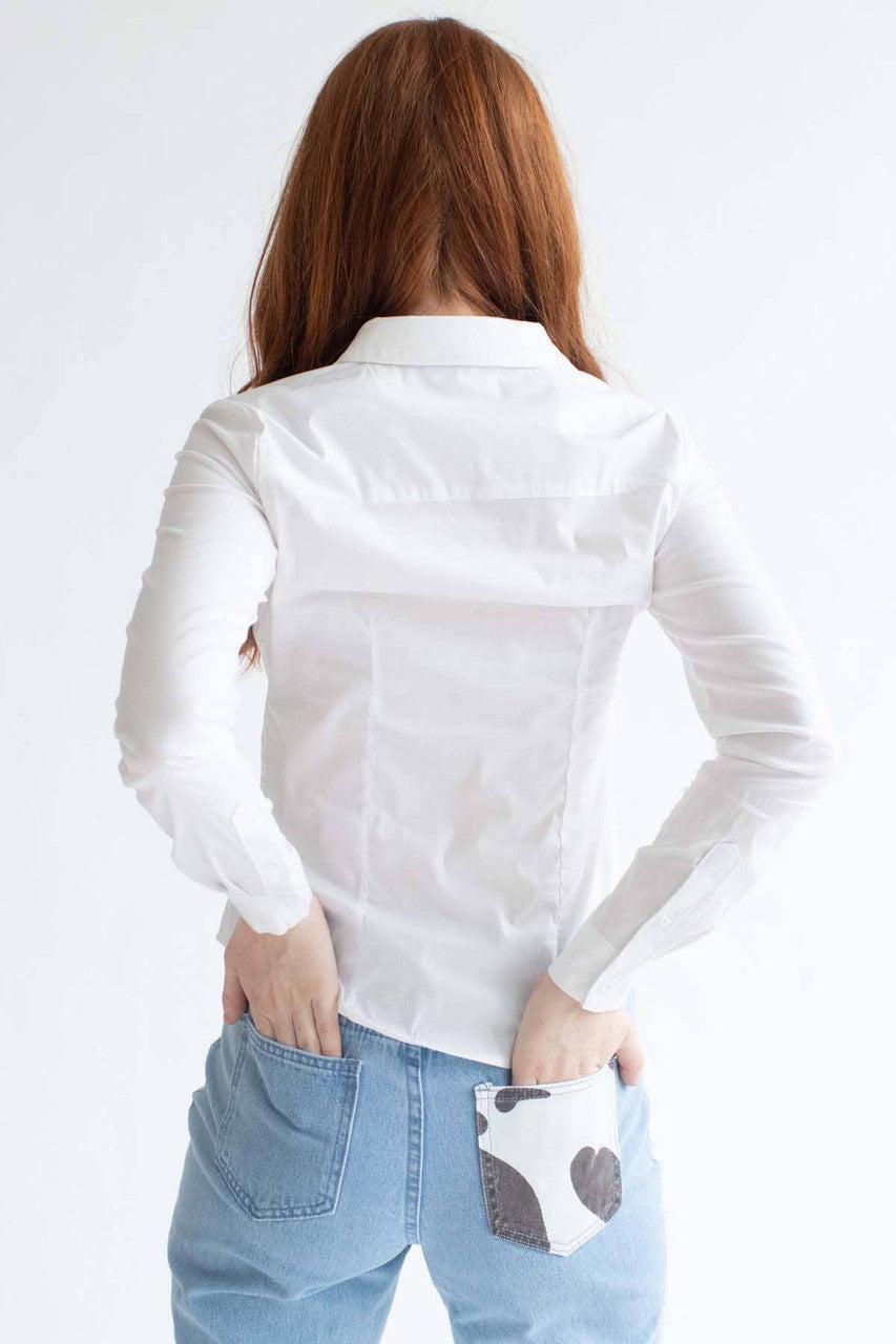 White Button Up Shirt Product Image