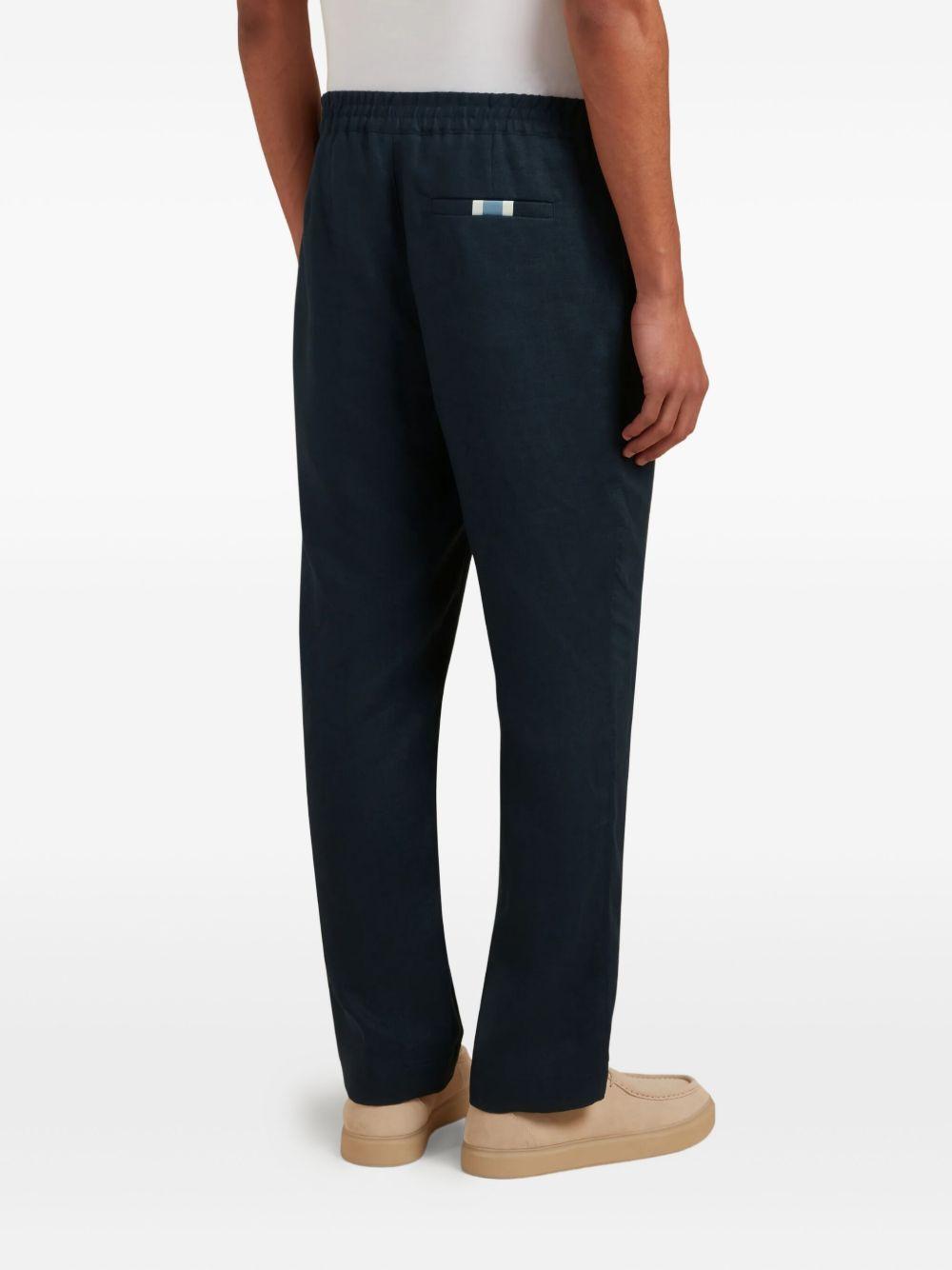 drawstring linen trousers Product Image
