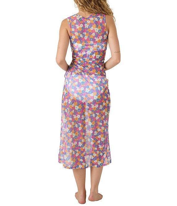Roxy California Dreaming Mesh Crew Neck Swim Cover-Up Dress Product Image