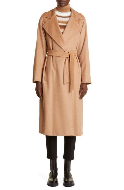 Manuela Belted Camel Hair Coat, Camel Product Image