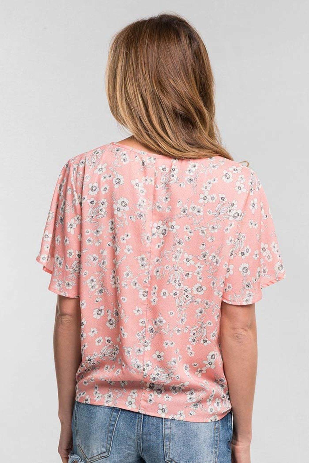 Button Down Tie Front Top Product Image