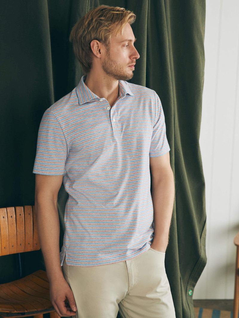 Movement™ Short-Sleeve Polo Shirt (Tall) - Horizon Line Stripe Product Image